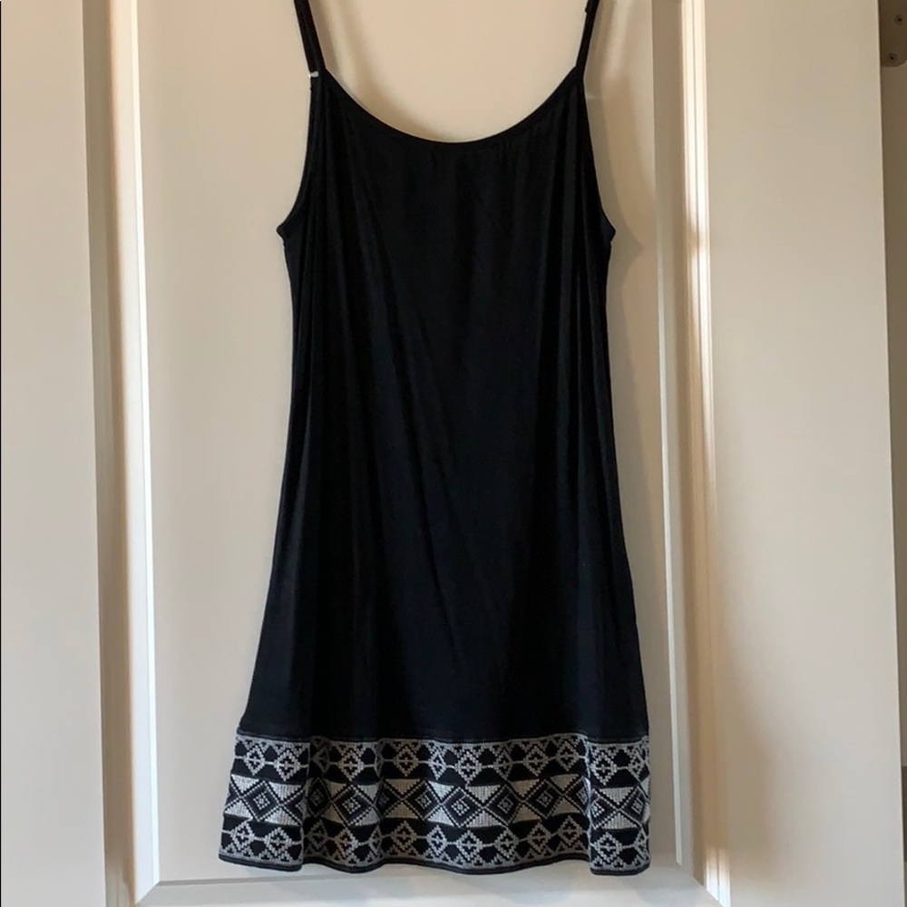 Black stretchy cotton mini dress - never worn